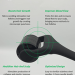 Raise Hair Growth Boost Scalp Roller | Microneedling Technology | Promote Hair Growth