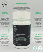 Raise Hair Health Supplement | Slow Down Hair Loss, Promote Hair Growth | Patented Formulas