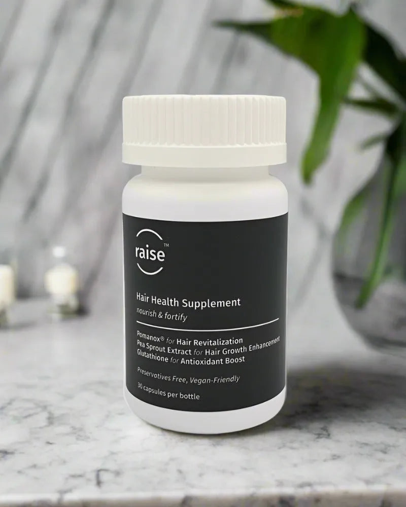 Raise Hair Health Supplement | Slow Down Hair Loss, Promote Hair Growth | Patented Formulas